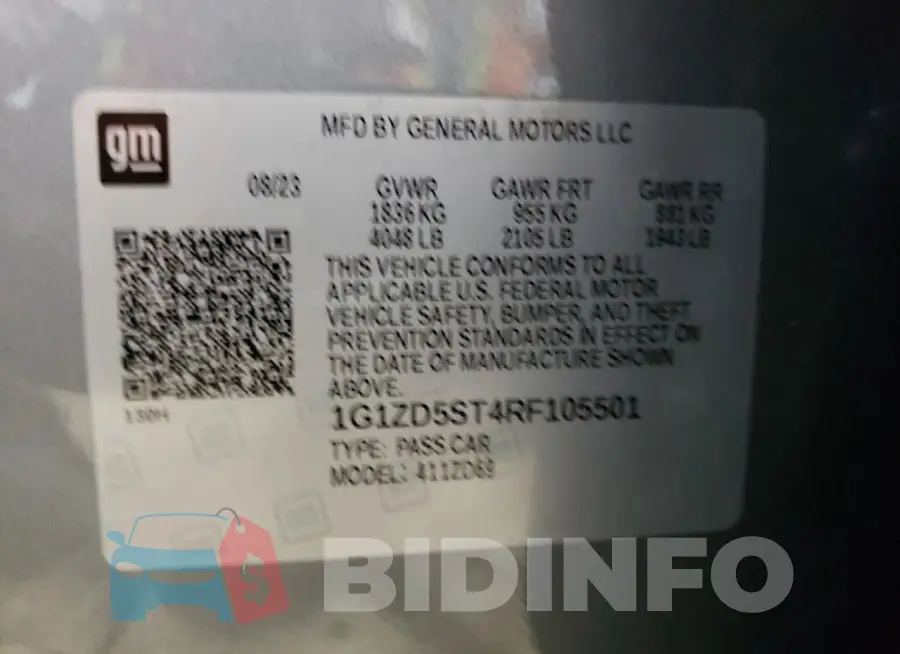 1G1ZD5ST4RF105501 Photo# 13