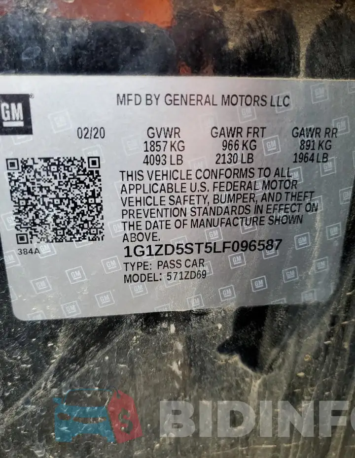 1G1ZD5ST5LF096587 Photo# 13