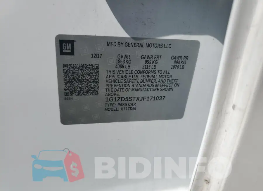 1G1ZD5STXJF171037 Photo# 12