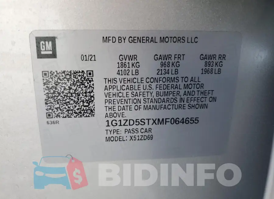 1G1ZD5STXMF064655 Photo# 12