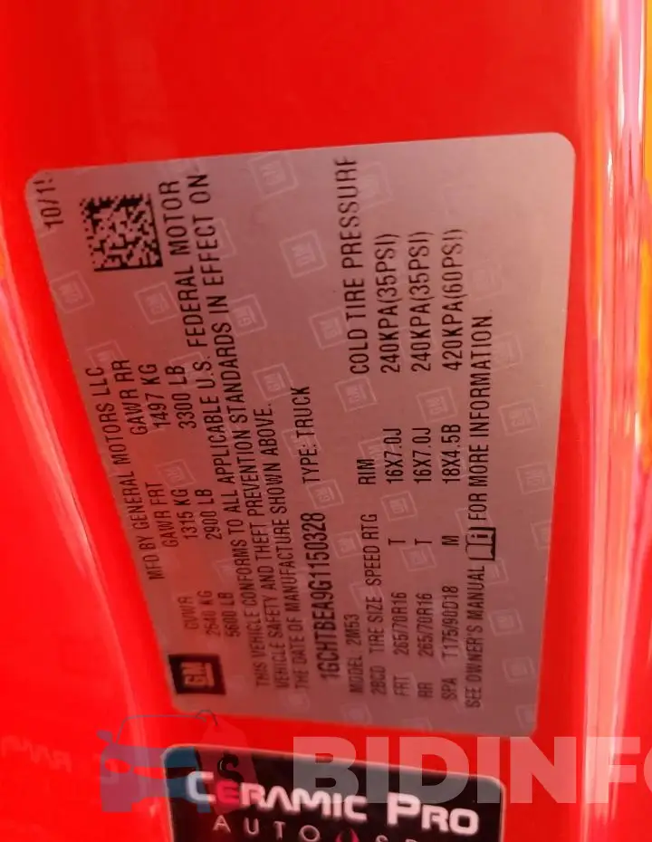 1GCHTBEA9G1150328 Photo# 12