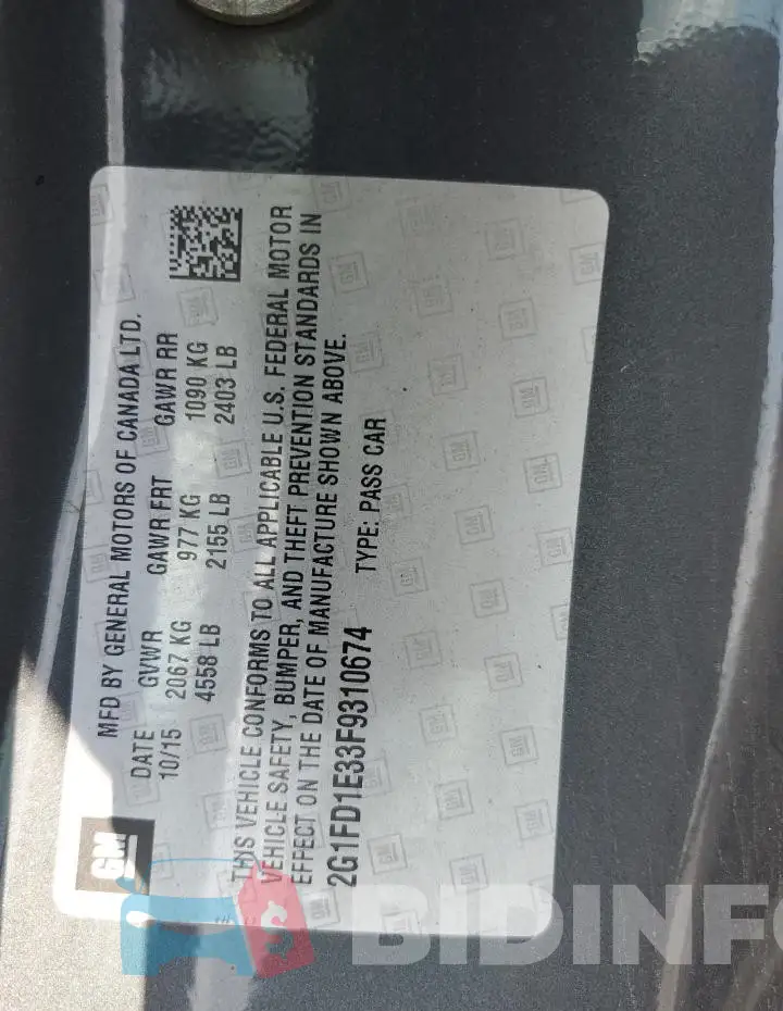 2G1FD1E33F9310674 Photo# 13