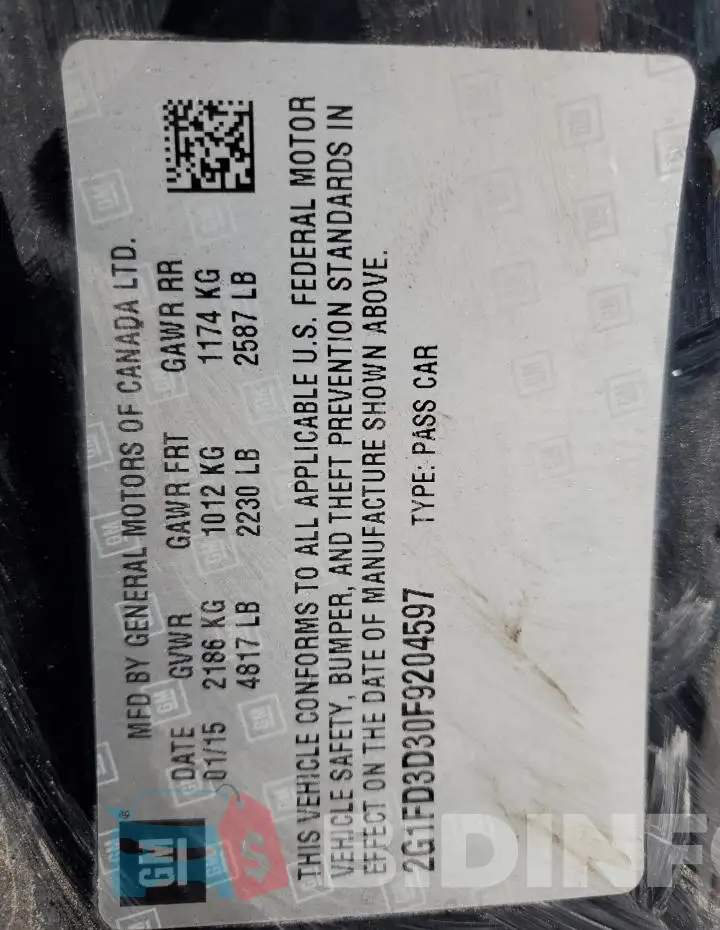 2G1FD3D30F9204597 Photo# 12