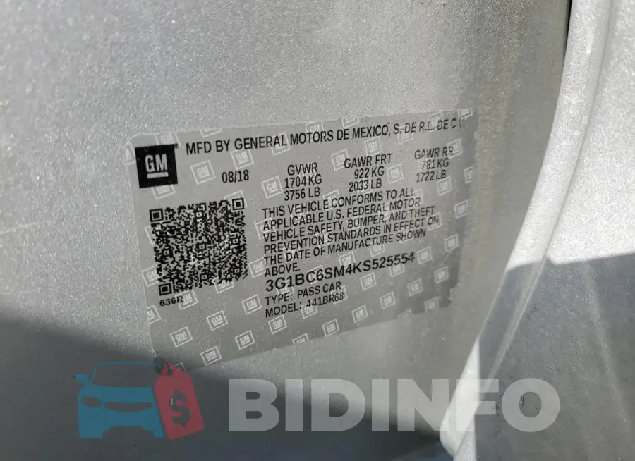 3G1BC6SM4KS525554 Photo# 12