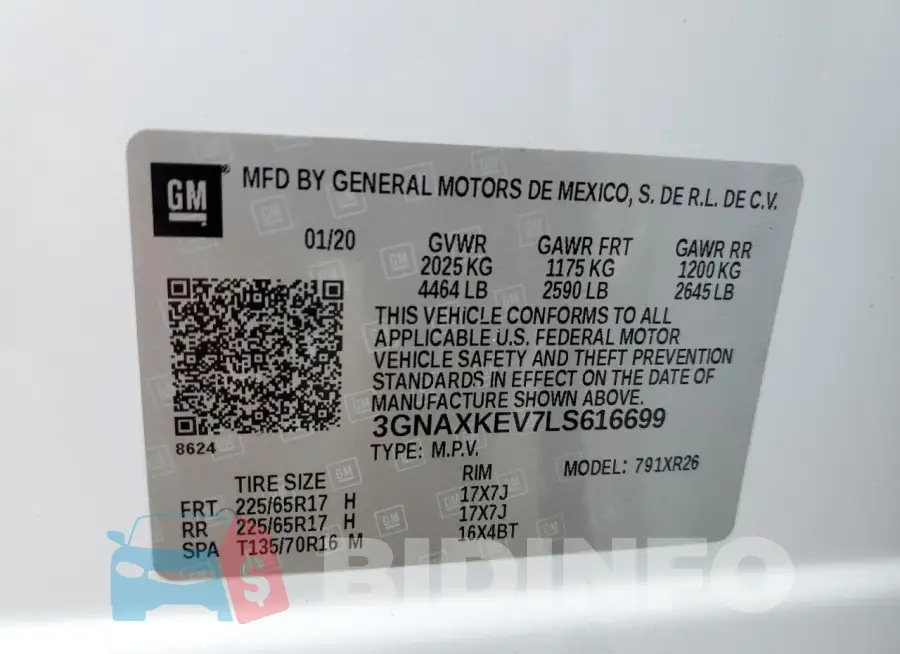 3GNAXKEV7LS616699 Photo# 13