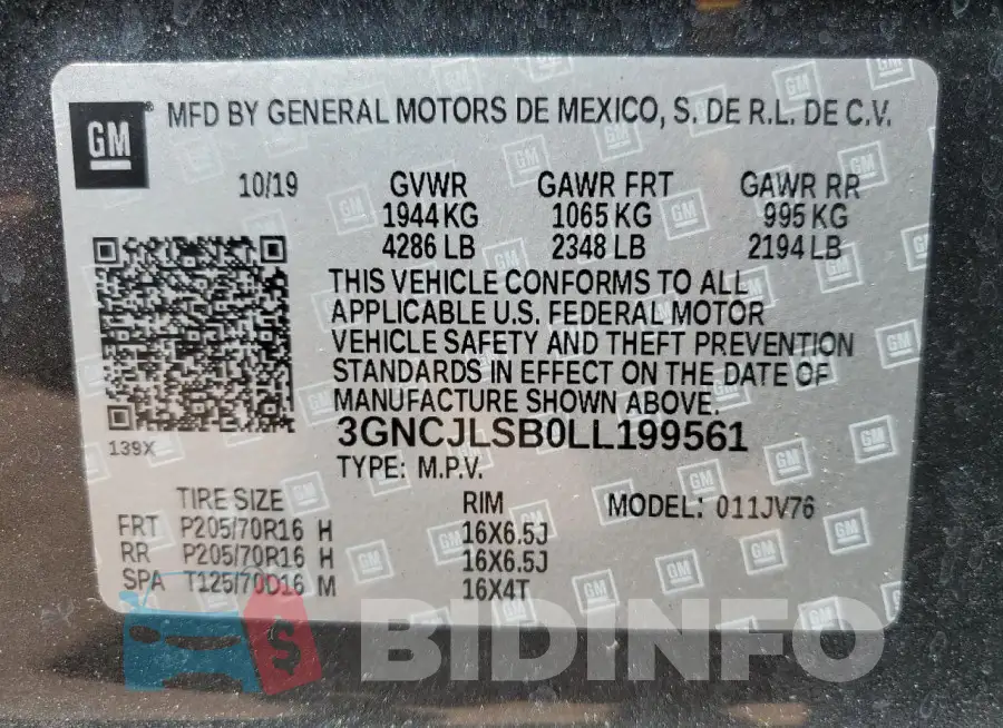 3GNCJLSB0LL199561 Photo# 13