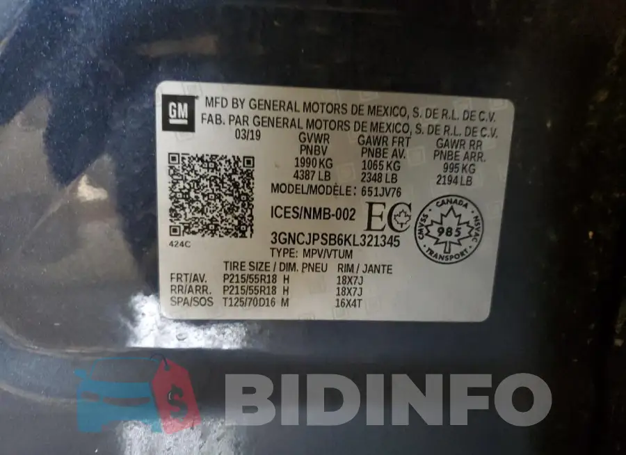 3GNCJPSB6KL321345 Photo# 13