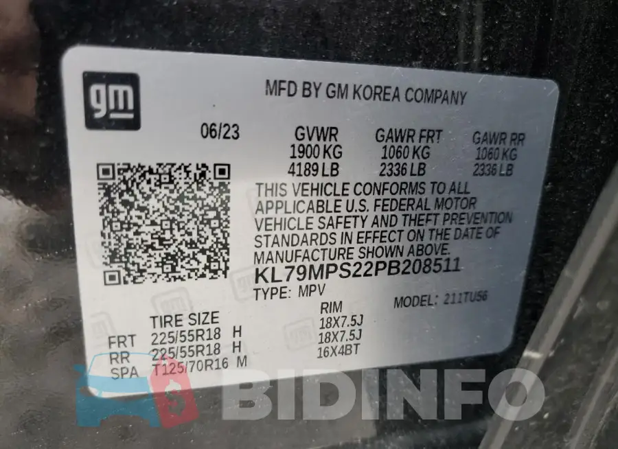 KL79MPS22PB208511 Photo# 14