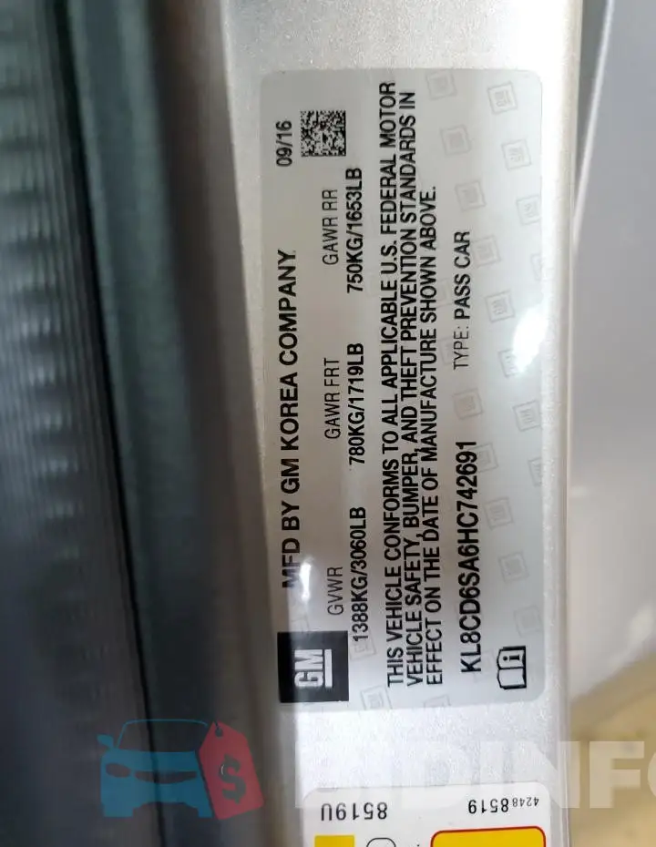 KL8CD6SA6HC742691 Photo# 12