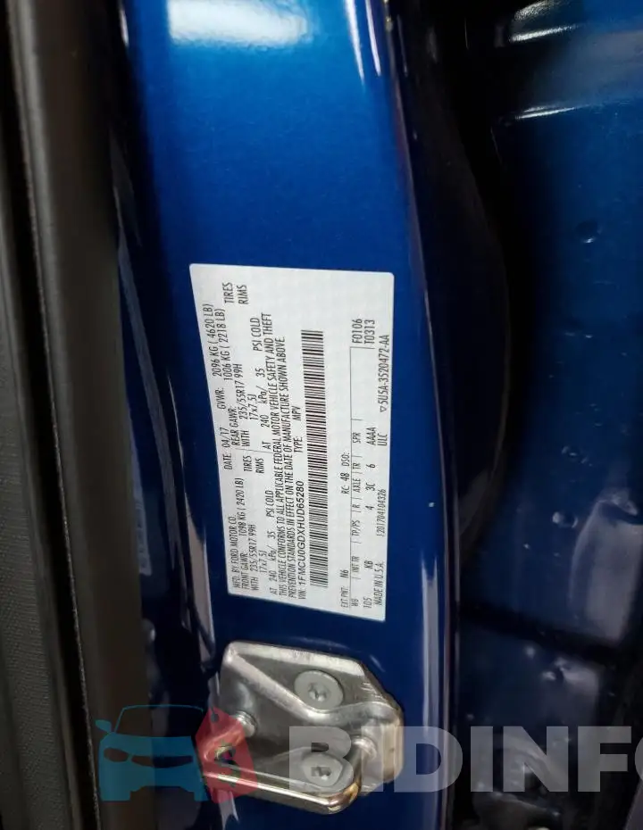 1FMCU0GDXHUD65280 Photo# 13