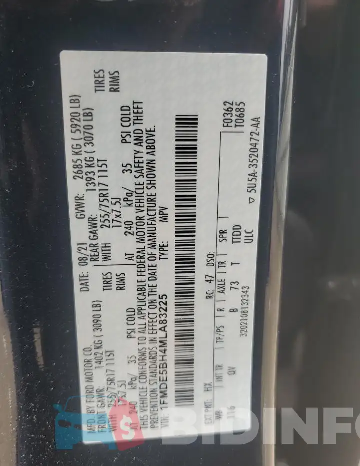 1FMDE5BH4MLA83225 Photo# 13