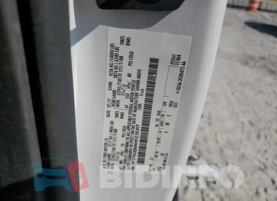 1FT7W2B66HEE35307 Photo# 12