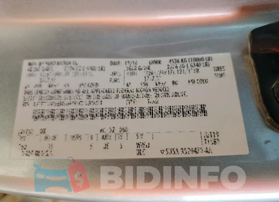 1FT7W2B69HEC33951 Photo# 12