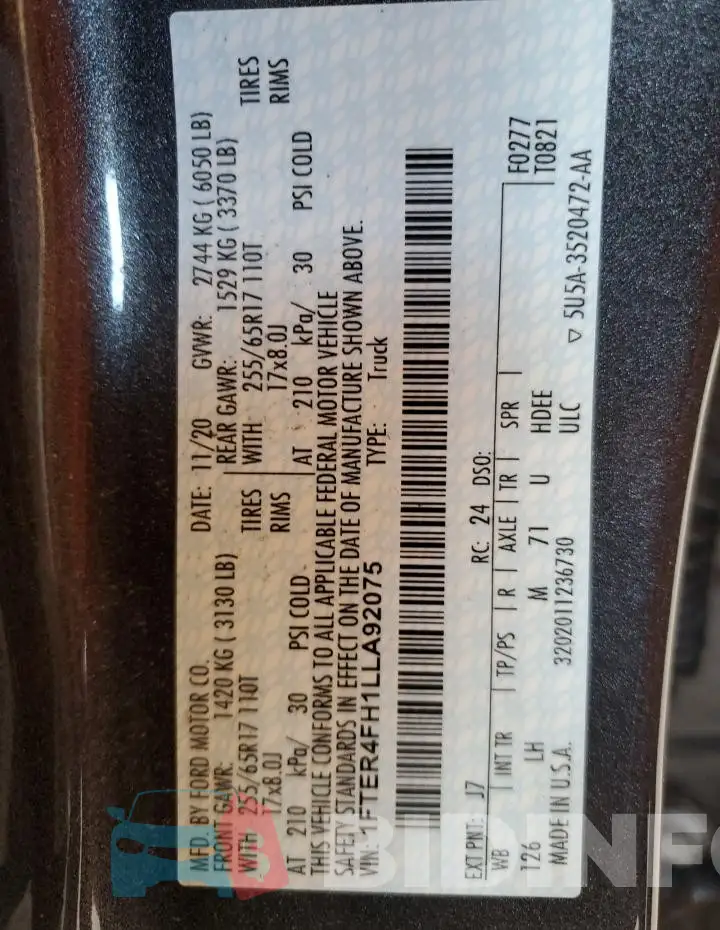 1FTER4FH1LLA92075 Photo# 13