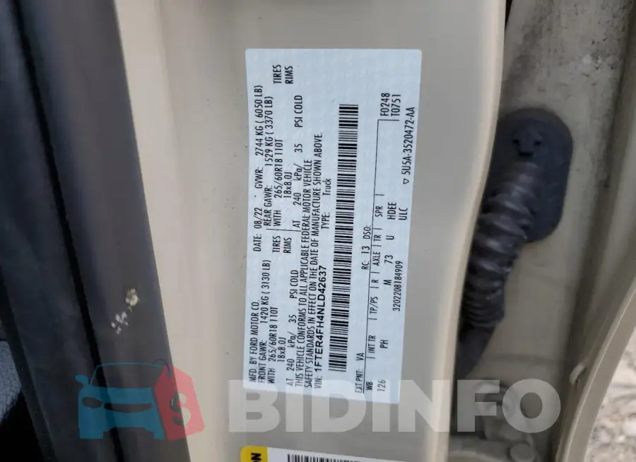 1FTER4FH4NLD42637 Photo# 12