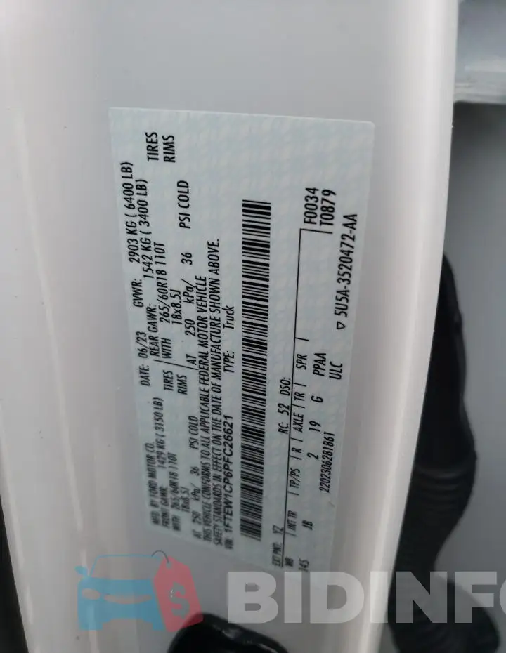 1FTEW1CP6PFC26621 Photo# 12