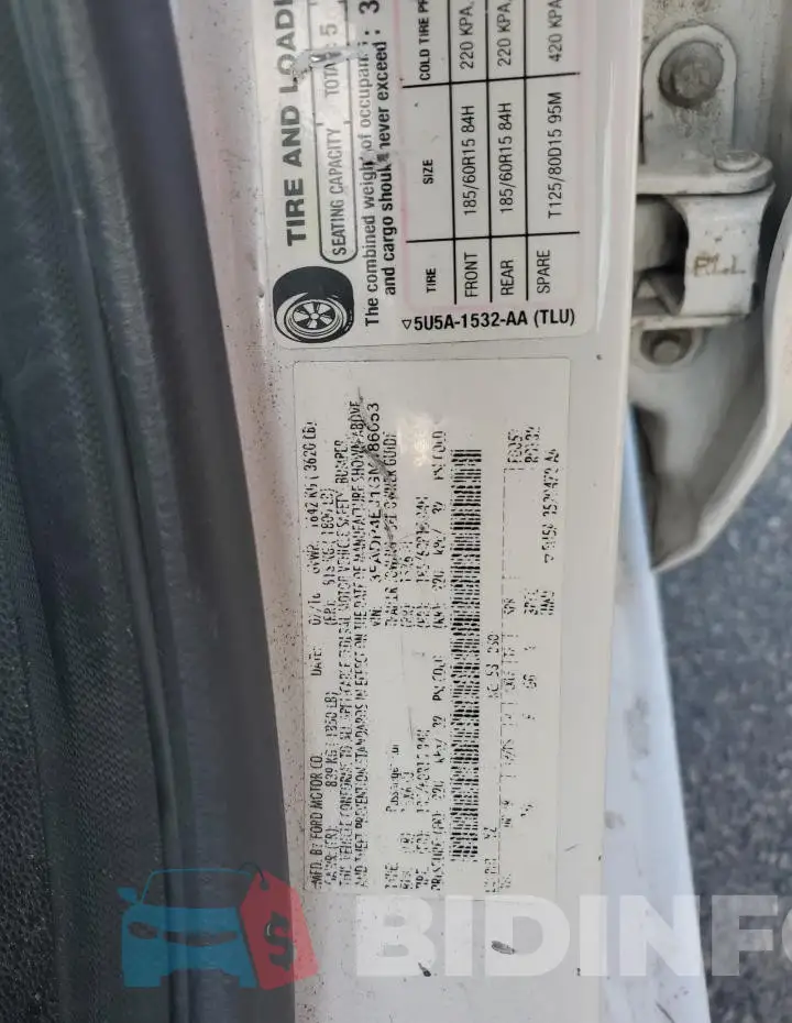 3FADP4EJ1GM186053 Photo# 12