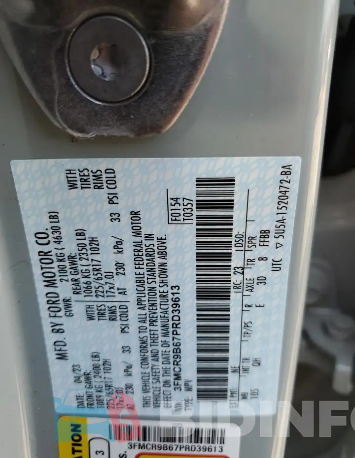 3FMCR9B67PRD39613 Photo# 13