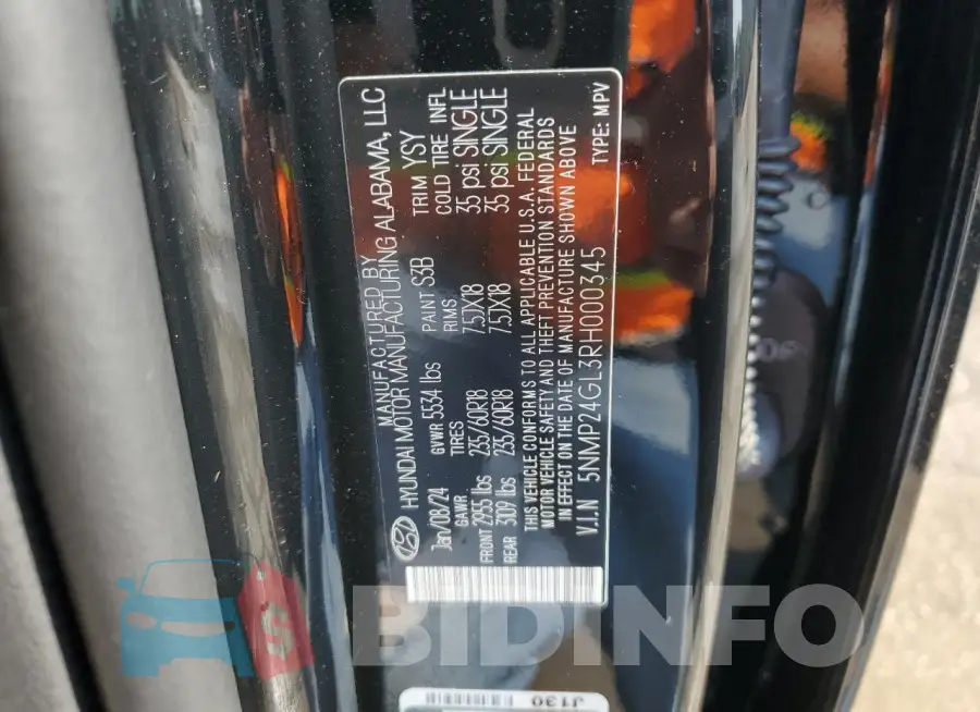 5NMP24GL3RH000345 Photo# 13