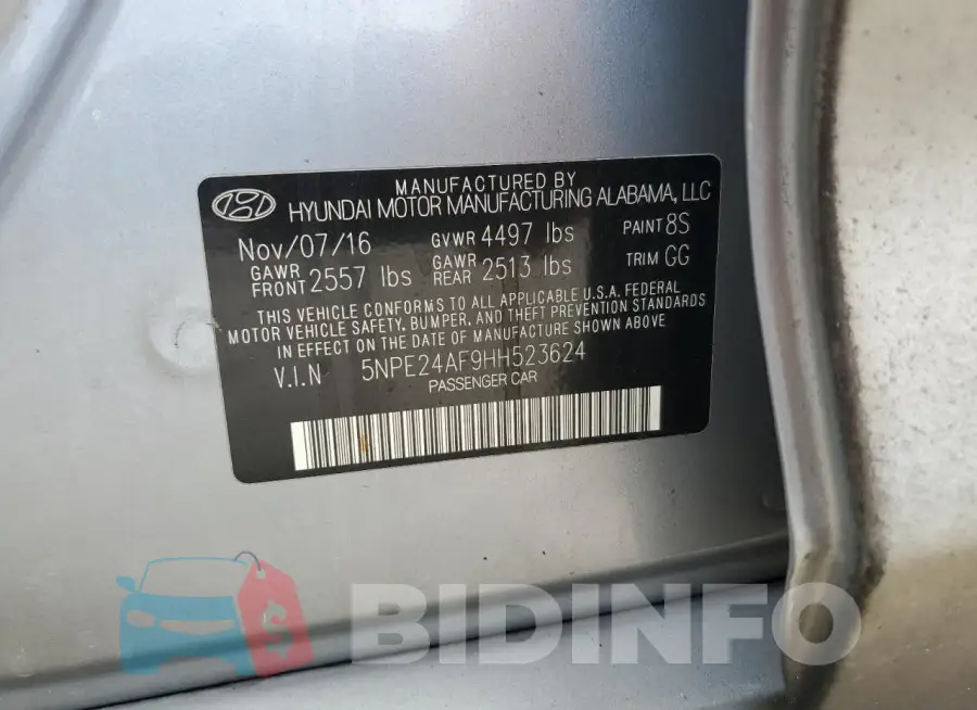5NPE24AF9HH523624 Photo# 12