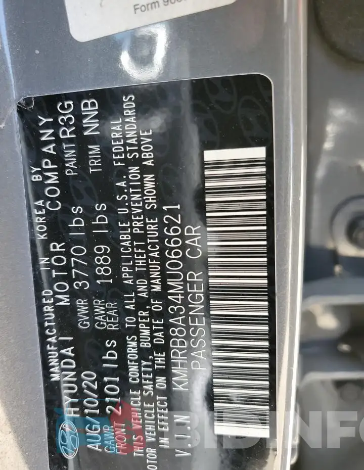 KMHRB8A34MU066621 Photo# 13