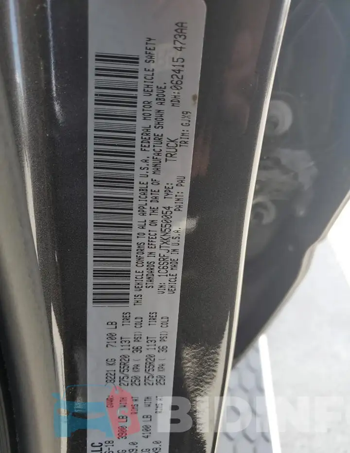 1C6SRFJTXKN550054 Photo# 12