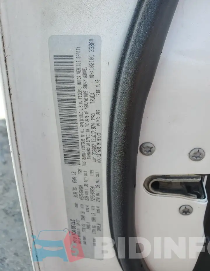 3C6RR7LT3JG171874 Photo# 12