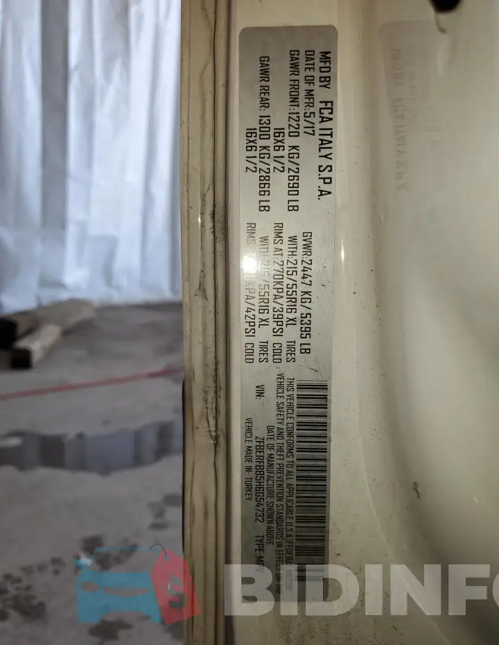 ZFBERFBB5H6G54732 Photo# 13