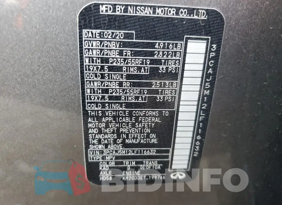 3PCAJ5M12LF116632 Photo# 14