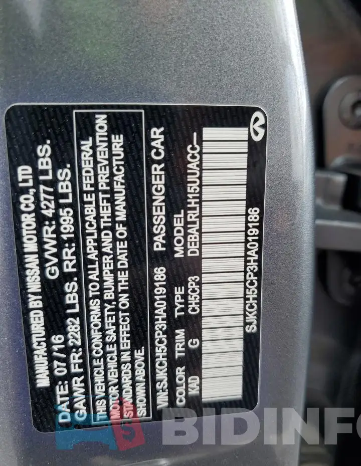 SJKCH5CP3HA019186 Photo# 13