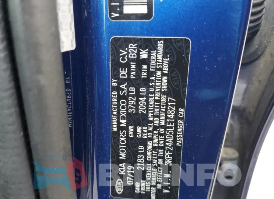 3KPF24AD5LE148217 Photo# 12
