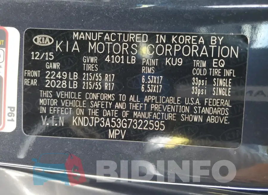KNDJP3A53G7322595 Photo# 13