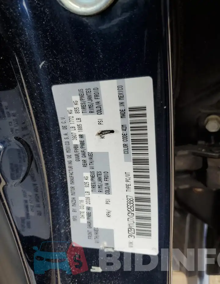 3MZBM1U7XGM293887 Photo# 12