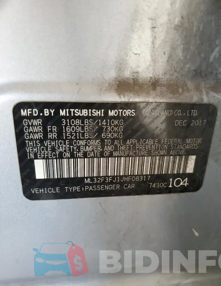 ML32F3FJ1JHF08317 Photo# 12