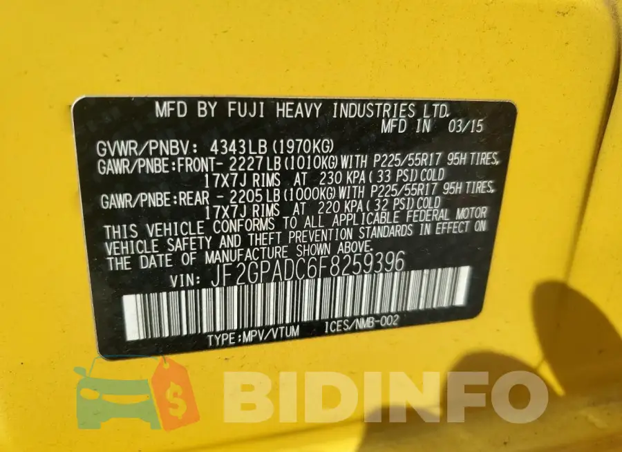 JF2GPADC6F8259396 Photo# 13