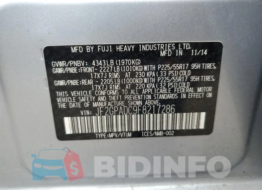 JF2GPADC9F8217286 Photo# 12