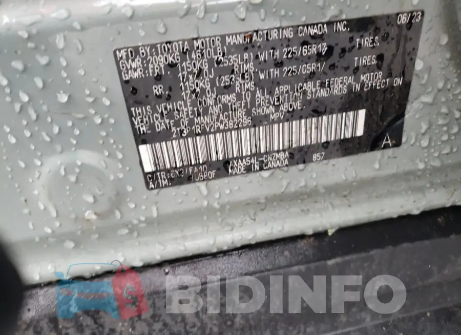 2T3P1RFV2PW382296 Photo# 13