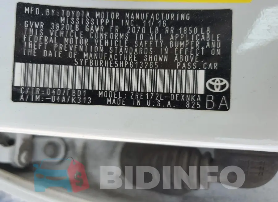 5YFBURHE5HP613265 Photo# 12