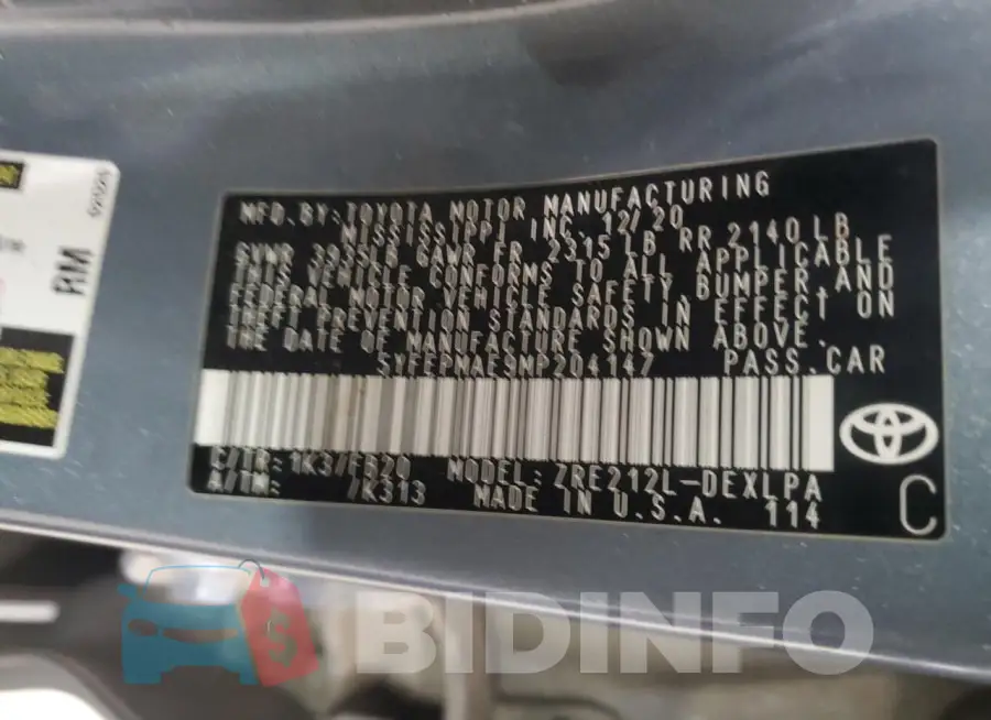 5YFEPMAE9MP204147 Photo# 12