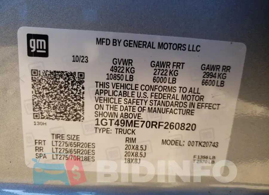 1GT49ME70RF260820 Photo# 12