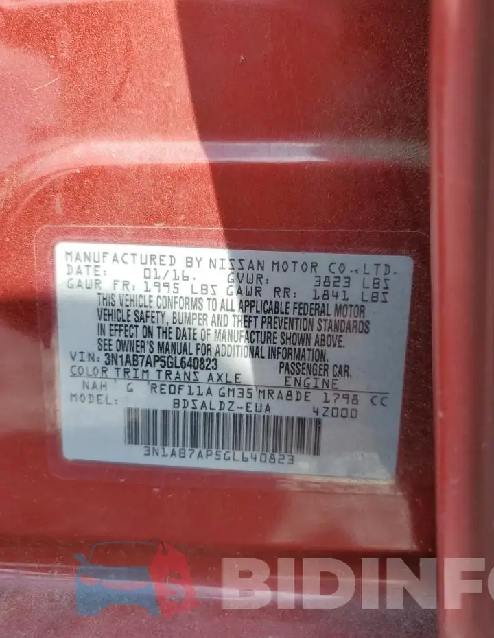 3N1AB7AP5GL640823 Photo# 12
