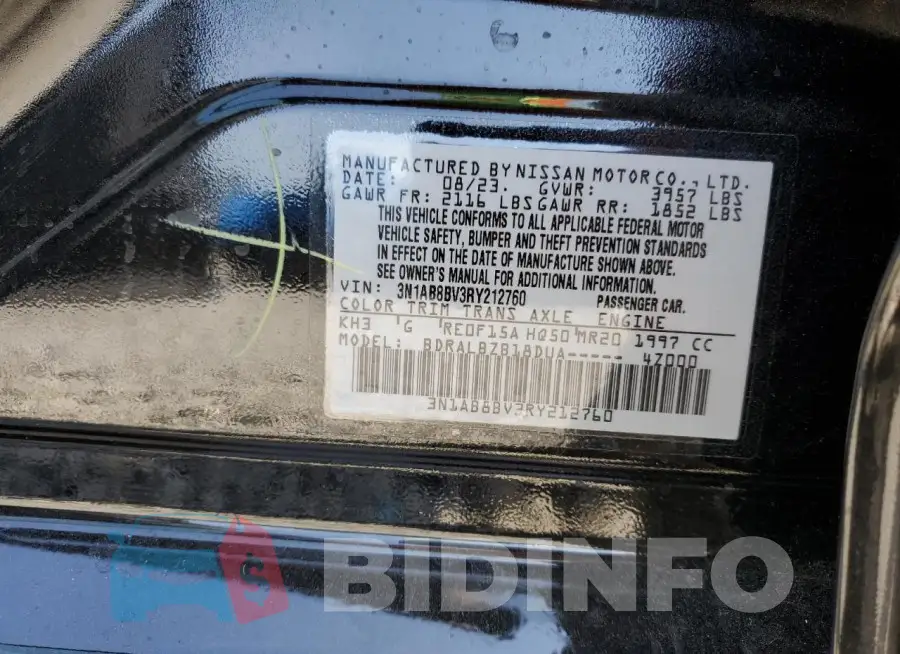 3N1AB8BV3RY212760 Photo# 12