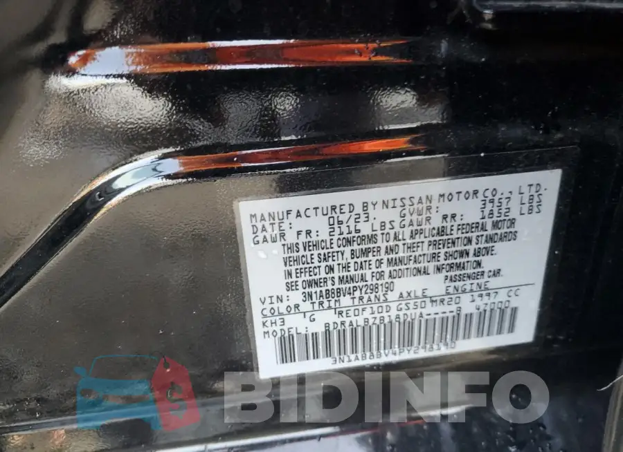 3N1AB8BV4PY298190 Photo# 12