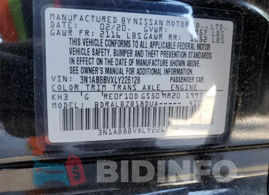 3N1AB8BVXLY226128 Photo# 12