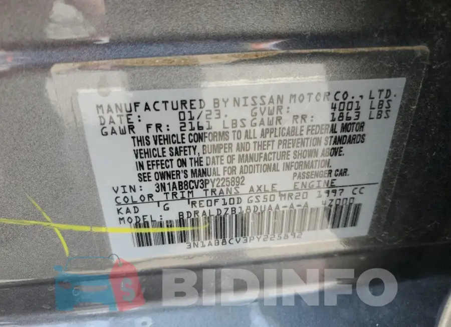 3N1AB8CV3PY225892 Photo# 12