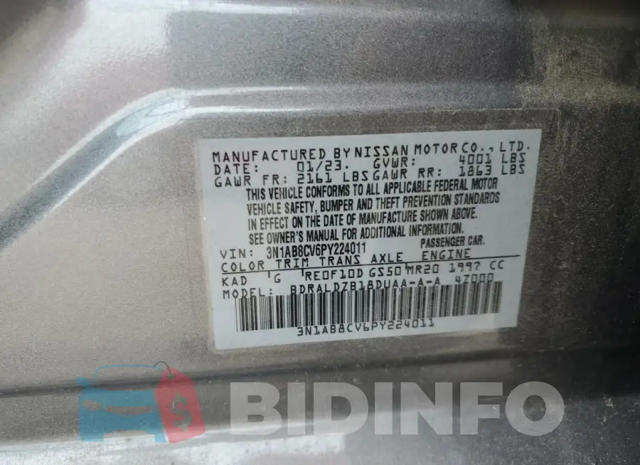3N1AB8CV6PY224011 Photo# 13