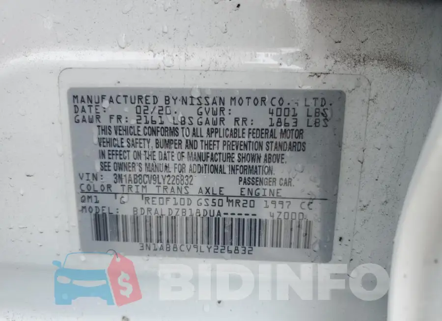 3N1AB8CV9LY226832 Photo# 12