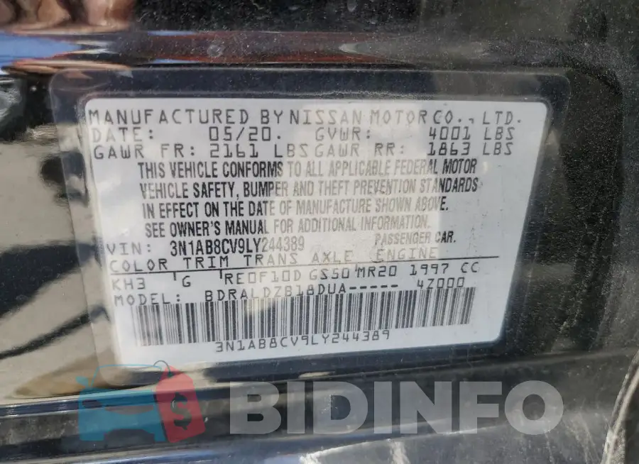 3N1AB8CV9LY244389 Photo# 13