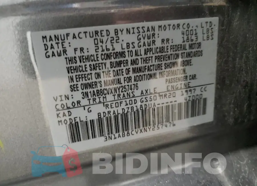 3N1AB8CVXNY257476 Photo# 12