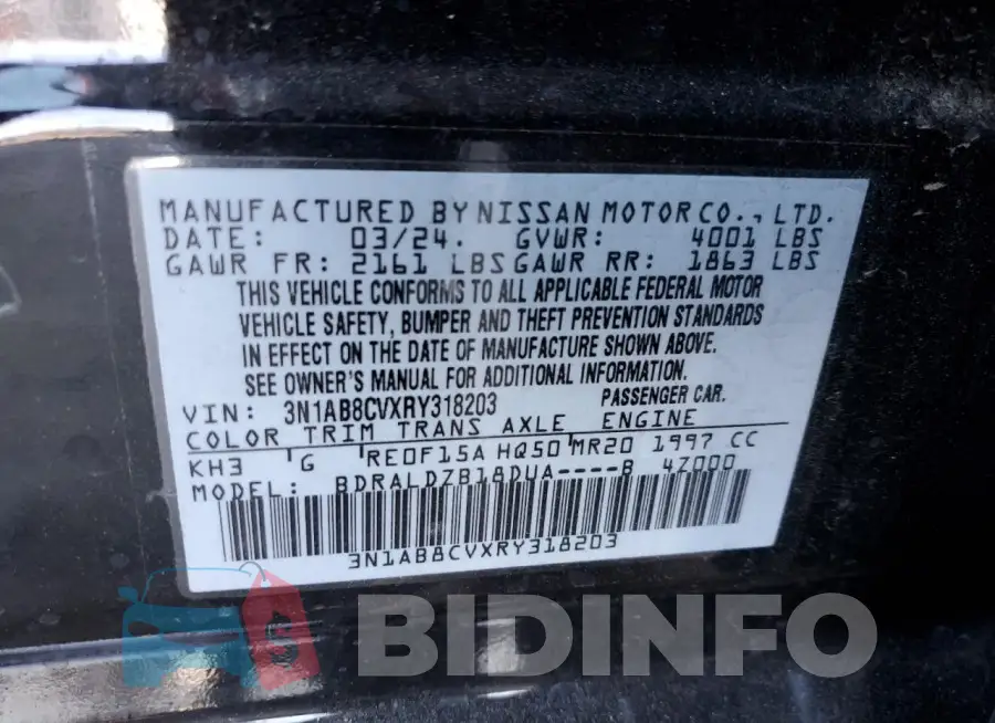 3N1AB8CVXRY318203 Photo# 12